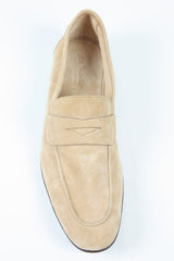 Sutor Mantellassi Shoes SALE! Sand suede penny loafers