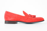 Sutor Mantellassi Shoes SALE! Soft red suede tassled loafers