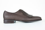 Sutor Mantellassi Shoes SALE! Dark brown basket weave kilted oxford