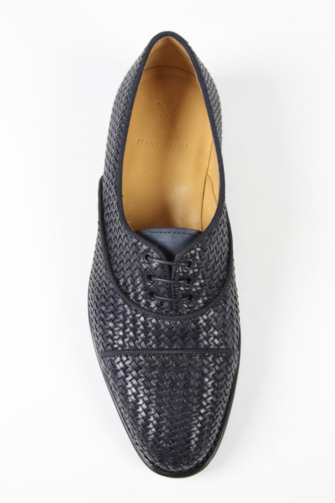 Sutor Mantellassi Shoes SALE! Black basket weave captoe oxford