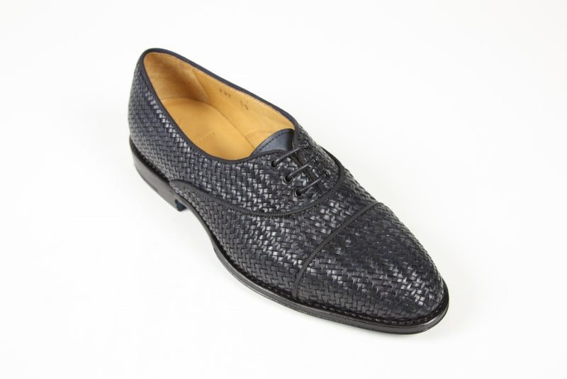 Sutor Mantellassi Shoes SALE! Black basket weave captoe oxford