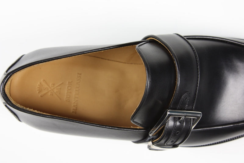 Sutor Mantellassi Shoes, Black monk strap