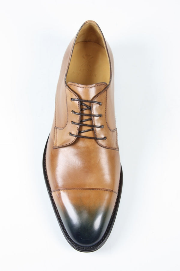 Sutor Mantellassi Shoes SALE! Patinated oak tan captoe derby