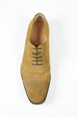 Sutor Mantellassi Shoes SALE! Yellow sand suede captoe oxford