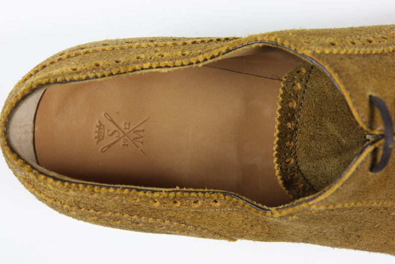 Sutor Mantellassi Shoes SALE! Yellow sand suede captoe oxford