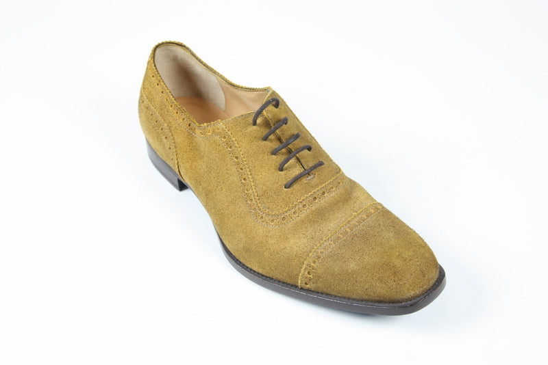 Sutor Mantellassi Shoes SALE! Yellow sand suede captoe oxford