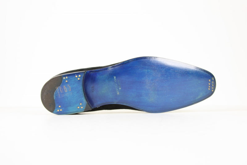 Sutor Mantellassi Shoes SALE! Black worn-tipped buckle loafers