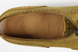 Sutor Mantellassi Shoes, Yellow sand suede wingtip oxford