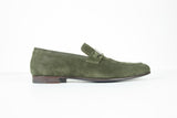 Sutor Mantellassi Shoes SALE! Dark sage green buckle loafers
