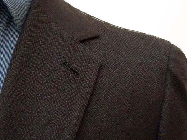 Stile Latino Sport Coat: 40R/41R, Gunmetal gray herringbone, 3-button, cashmere