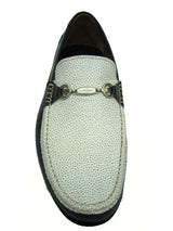 FINAL SALE A.Testoni Shoes: 7E (US), Smoke gray & white, slip-on loafer, leather