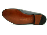 FINAL SALE A.Testoni Shoes: 7.5E (US), Smoke gray & white, slip-on loafer, leather