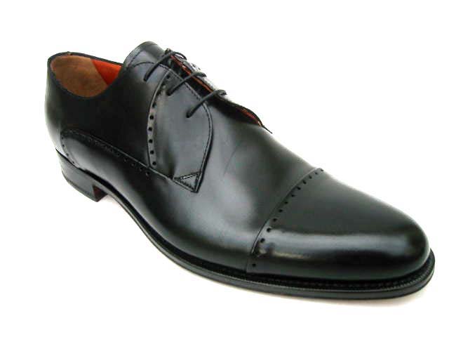 FINAL SALE A.Testoni Shoes: 7D (US), Black, lace closure, leather