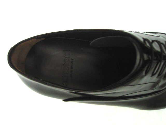 FINAL SALE A.Testoni Shoes: 6, Black, lace closure, leather
