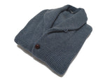 The Wardrobe Sweater Jeans Blue Shawl collar cardigan Pure camelhair