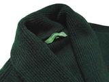 The Wardrobe Sweater Bottle Green Shawl collar cardigan Pure camelhair