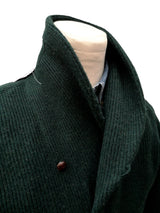 The Wardrobe Sweater Bottle Green Shawl collar cardigan Pure camelhair