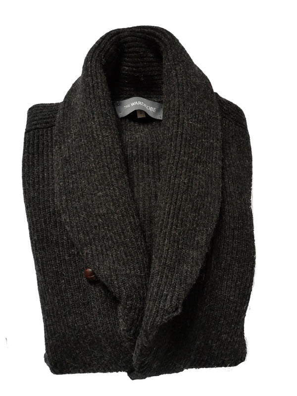 VIBERG/RAWMAN Long Sleeve Shawl Wool Sweater (JCC9985) - Jim's Clothes  Closet