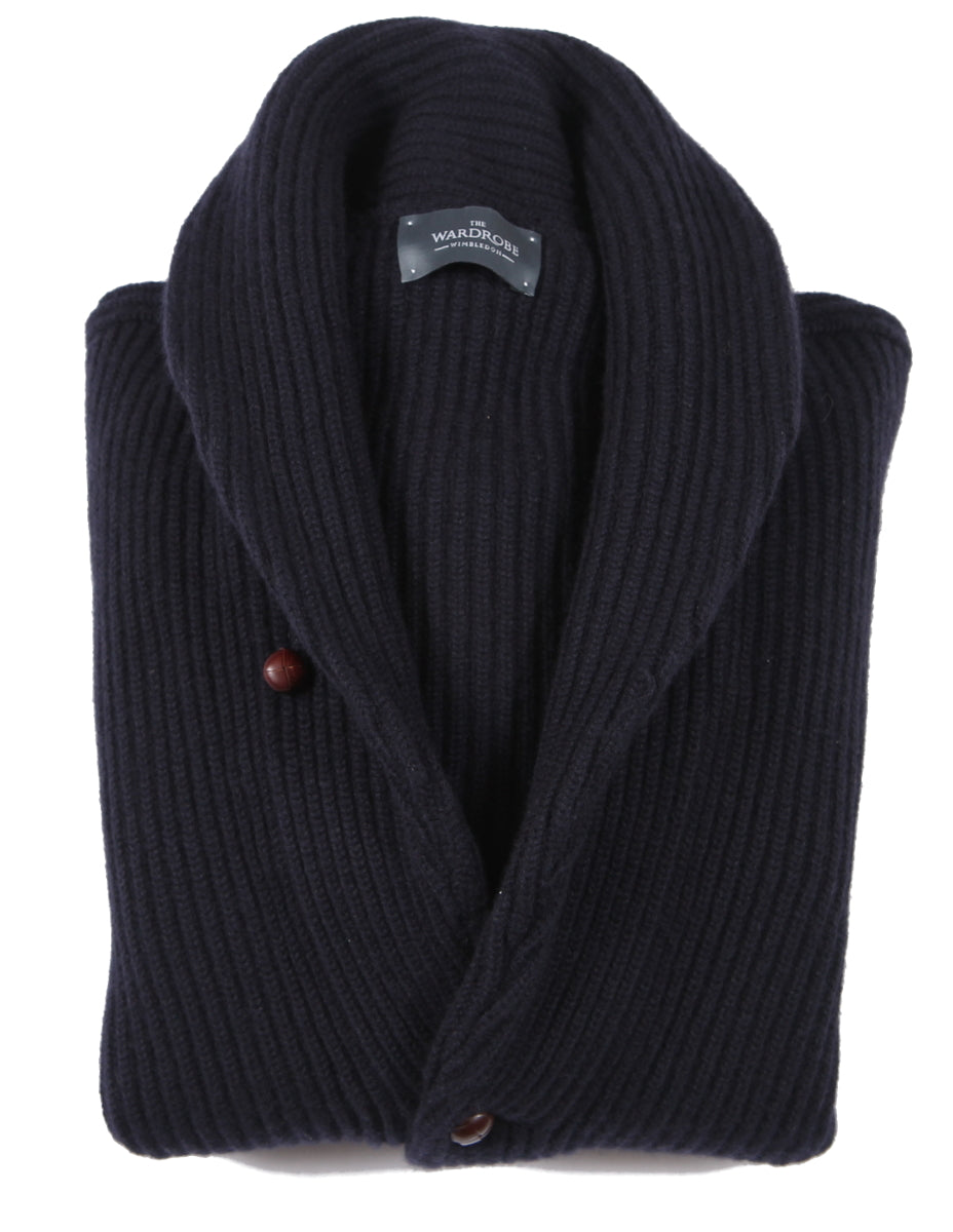 Drake's cashmere hotsell shawl collar cardigan