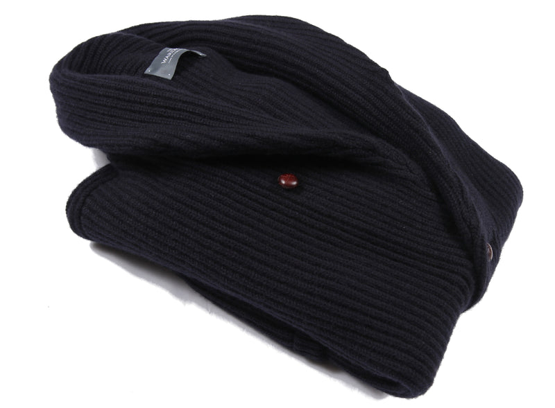 The Wardrobe Sweater Navy Blue Shawl Collar, Cardigan, 4-ply pure cashmere