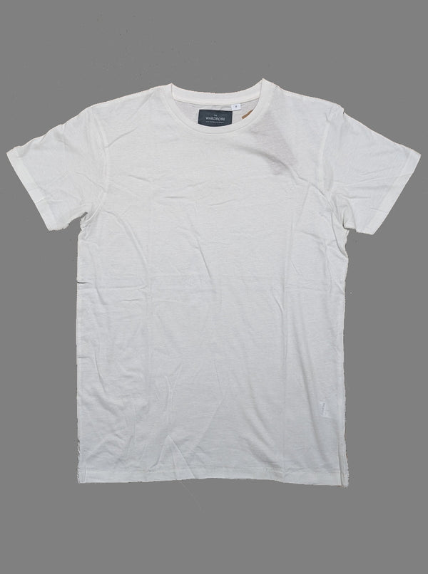 The Wardrobe Short Sleeve T-Shirt Ivory Organic Cotton