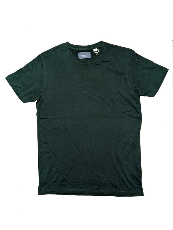 The Wardrobe Short Sleeve T-Shirt Forest Green Organic Cotton