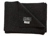 The Wardrobe Scarf Charcoal Grey Pure knitted cashmere PRE-ORDER