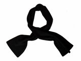 The Wardrobe Scarf Charcoal Grey Pure knitted cashmere