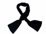 The Wardrobe Scarf Navy blue Pure knitted cashmere PRE-ORDER