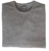 The Wardrobe Sweater, Grey, crew neck, pure lambswool