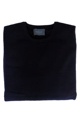 The Wardrobe Sweater Navy, crew neck, pure lambswool