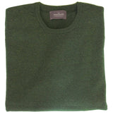 The Wardrobe Sweater, Rosemary green, crew neck, pure lambswool