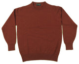 The Wardrobe Sweater: Burnt Orange Crew neck, pure lambswool