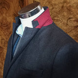 The Wardrobe Coat, Charcoal Twill, 3-Button Loro Piana wool