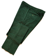 The Wardrobe Trousers, Bottle Green, Flat Front, Cotton Corduroy