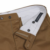 The Wardrobe Trousers, Khaki , Flat Front, Cotton Twill