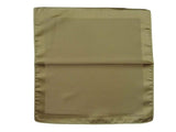 Zegna Pocket Square: Taupe brown, pure silk