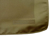 Zegna Pocket Square: Taupe brown, pure silk