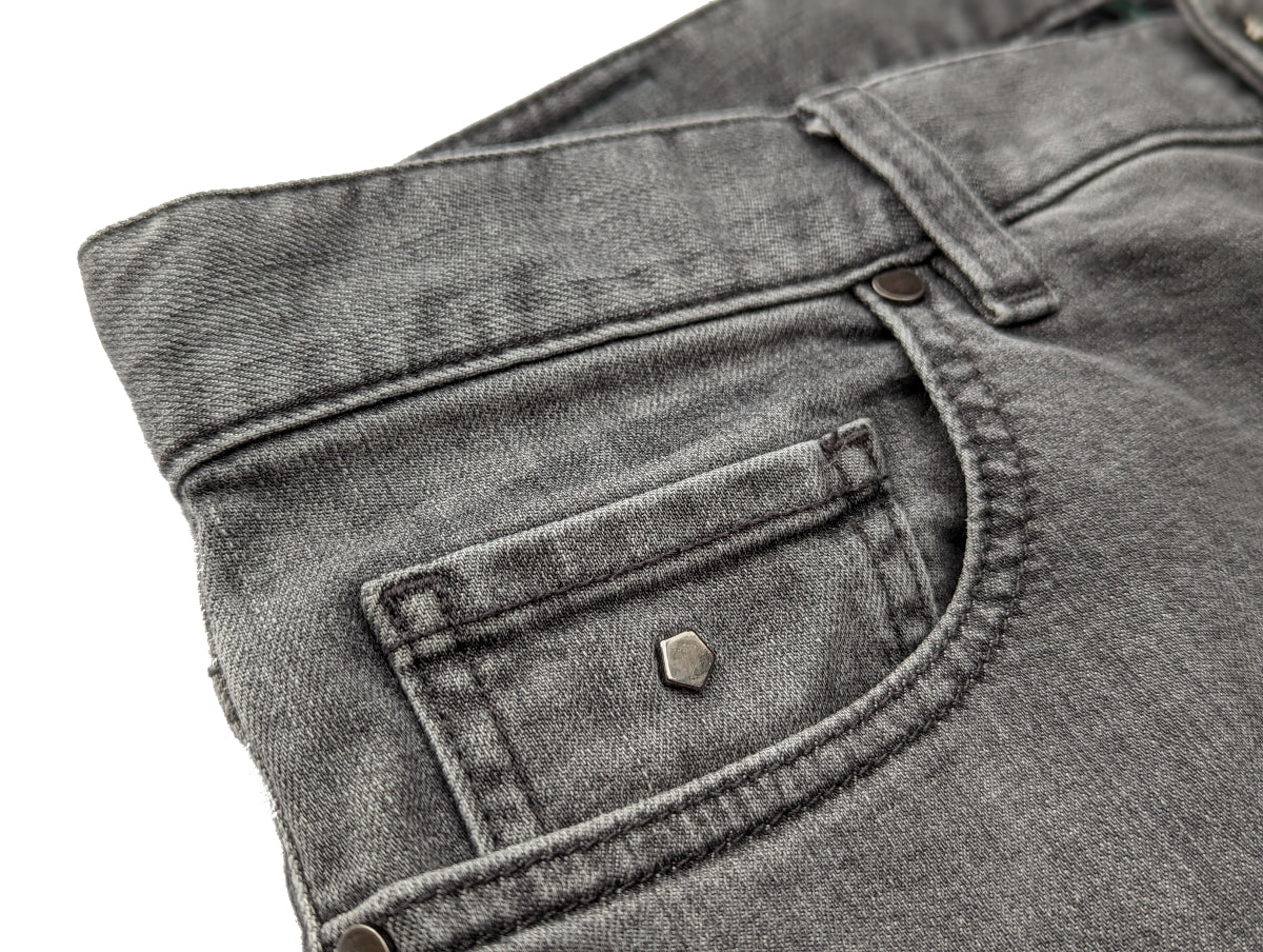 Zegna Jeans 33 Faded Grey 5 pocket cotton/elastane denim 