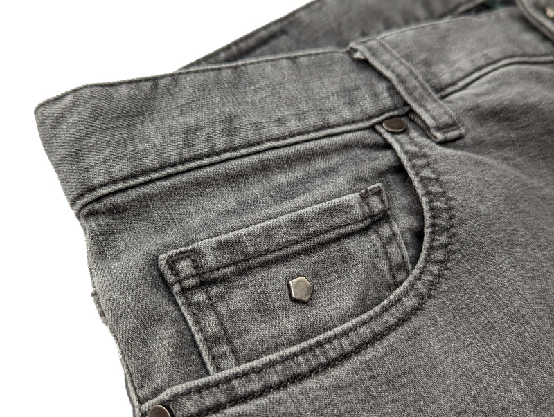 Zegna Jeans 33 Faded Grey 5 pocket cotton/elastane denim
